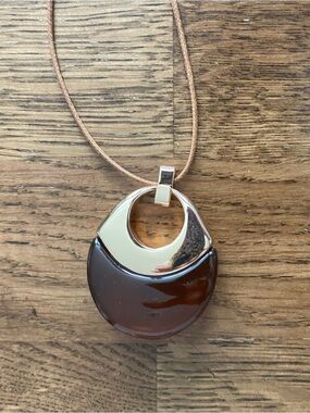 J Jill Modern Goldtone Pendant Necklace